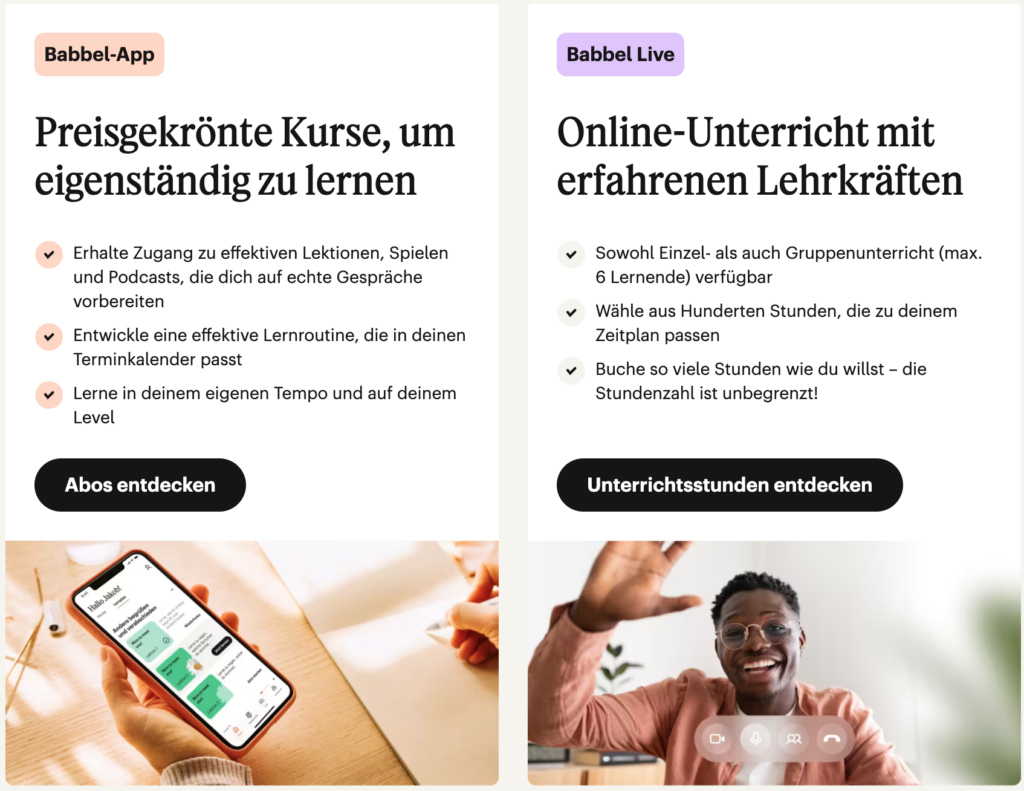 Babbel Angebote
