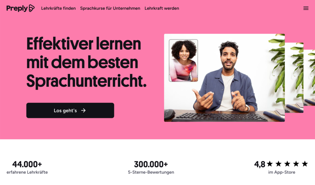 Preply im Check Sprachen lernen mit persönlichem Coach