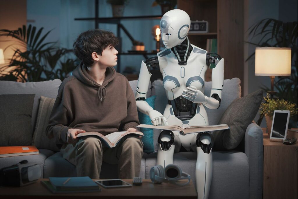 KI Sprachenlernen: mit Roboter