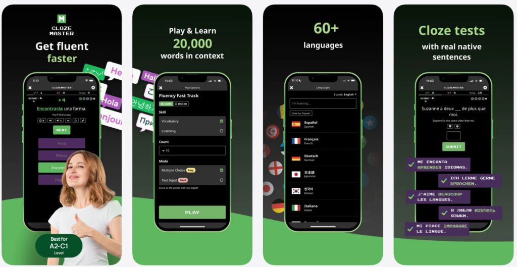 Clozemaster App Screenshot