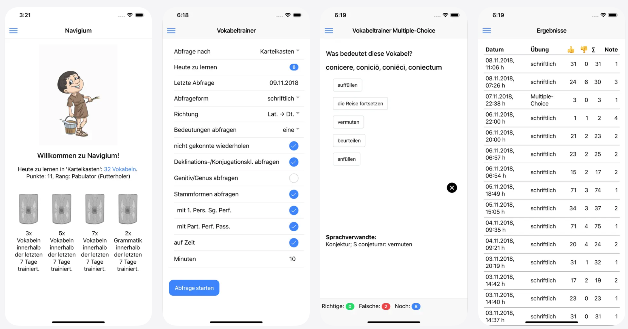 Navigium App auf dem Smartphone