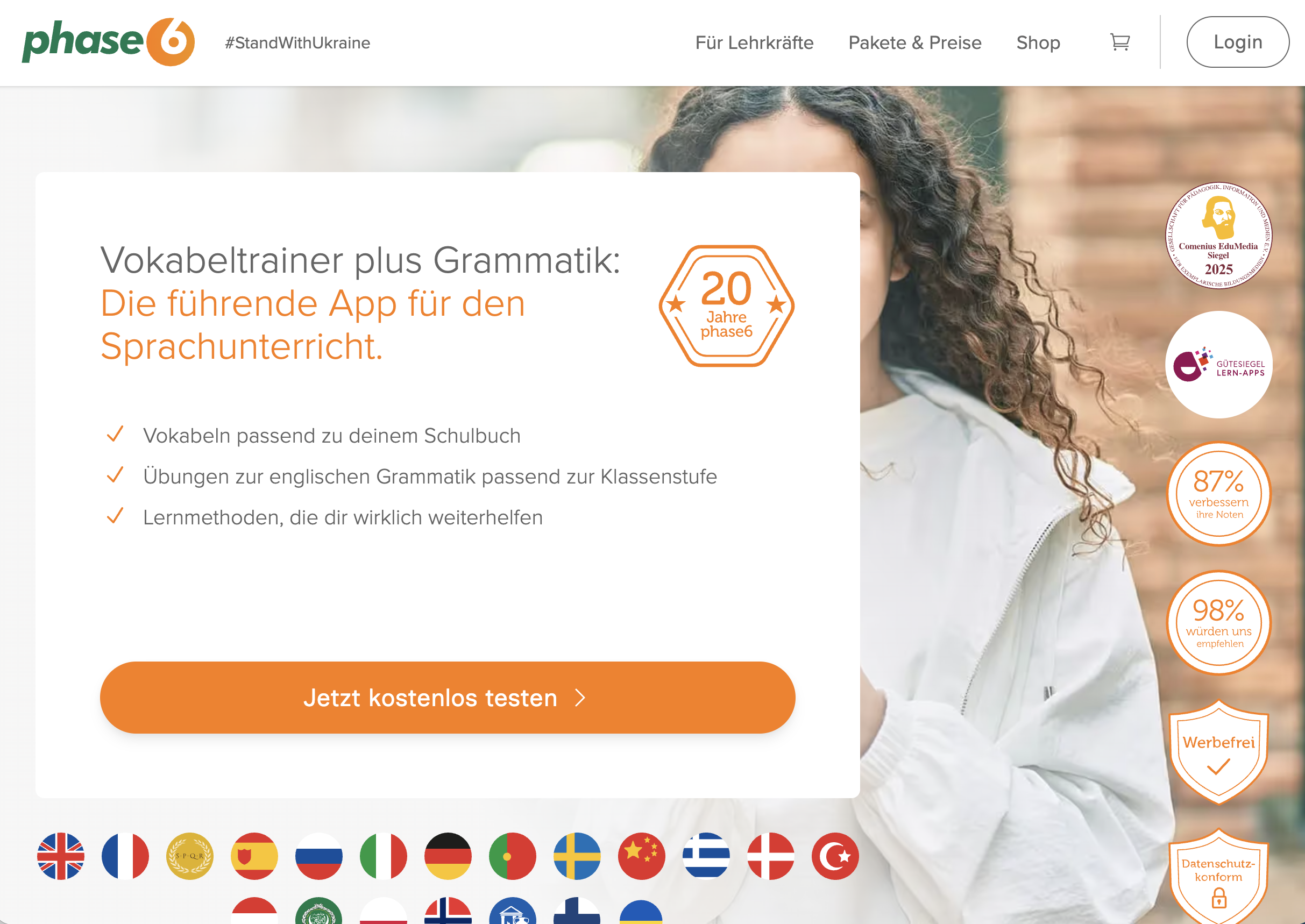 Phase 6 Vokabeltrainer in der Webansicht